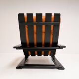 Reupholstered cognac coloured lounge chair, 1960s