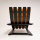 Reupholstered cognac coloured lounge chair, 1960s