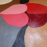 Colorful painting The kiss 73x60 cm by B. Bodasca