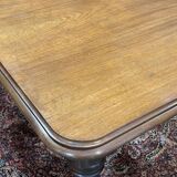 19th century English mahogany crank table with 3 extensions