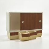 Petit meuble de rangement Curver modèle 004420 plastique Pays-Bas années 70