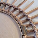 Rattan sun mirror, 55 cm