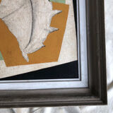 Large painting on panel