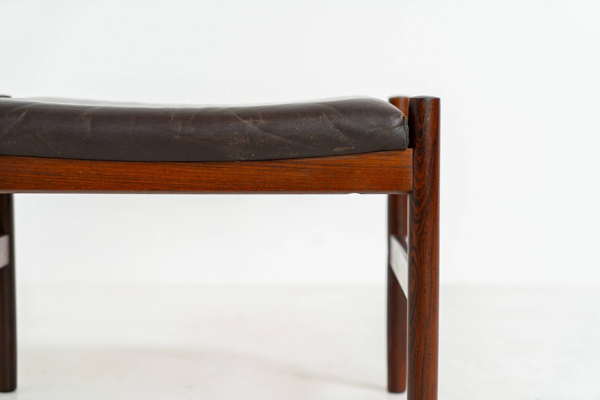 Rosewood stool by Hugo Frandsen for Spøttrup