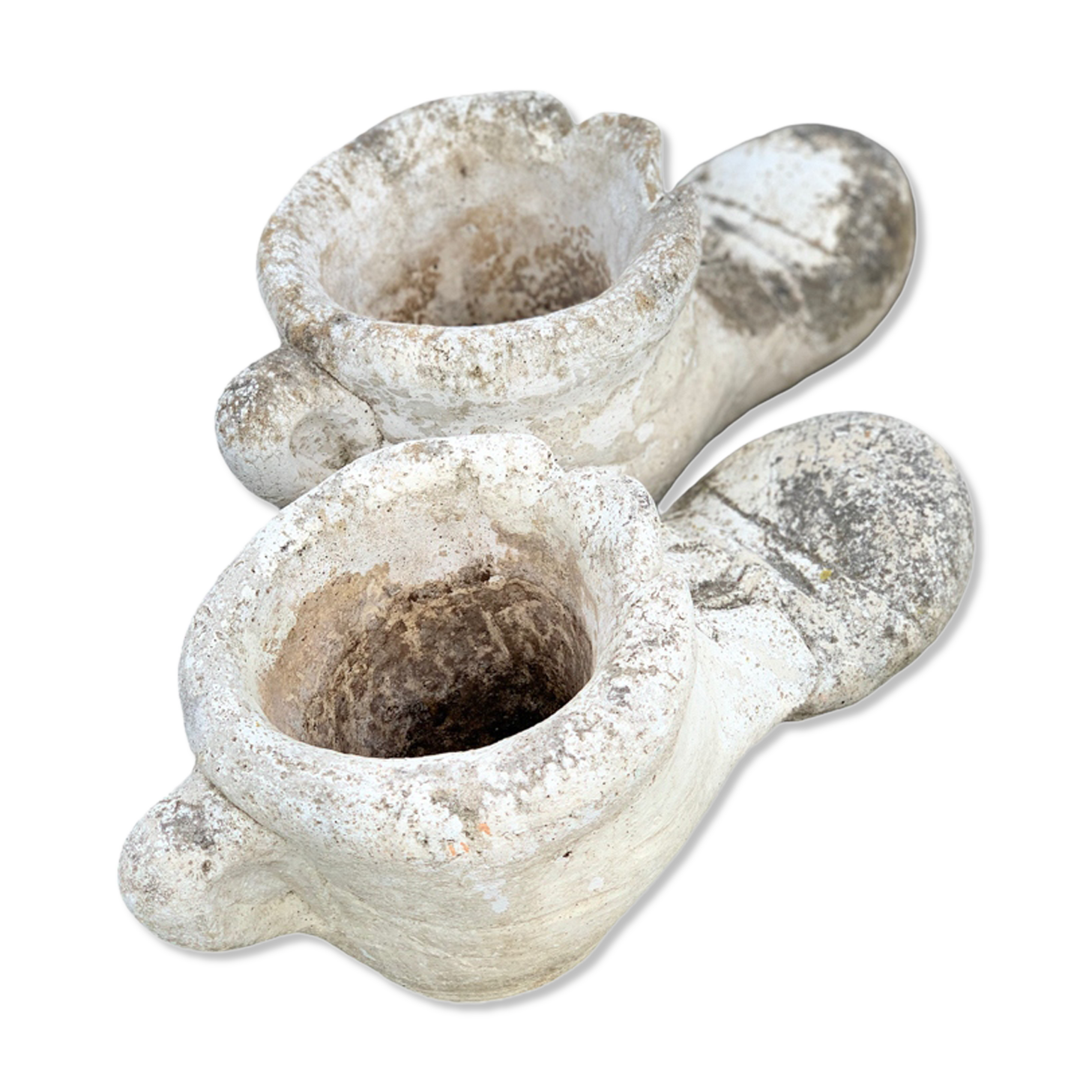 Pair of outdoor flowerpots