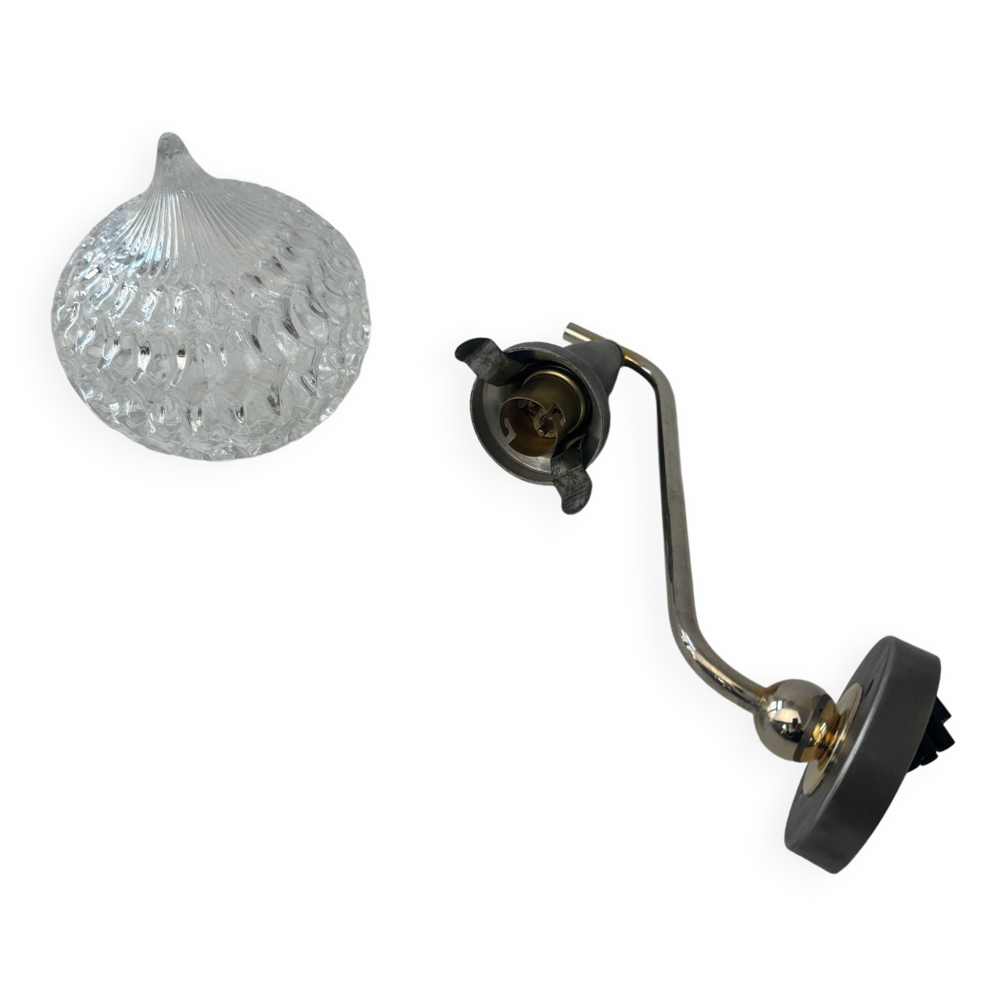 Pair of old vintage wall lights 1950