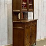 1930s Art Deco 2-part oak kitchen sideboard