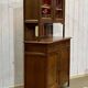 Two-piece Art Deco oak kitchen buffet from the 1930s
