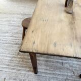 Table de ferme en pin, 1950