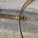 Brass coffee table with Alpine green veined marble top - 1960