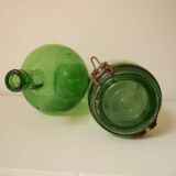 Set of demijohn and green Durfor preserves