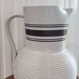 Large glazed stoneware pitcher signed, 1950-60 period