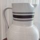 Large glazed stoneware pitcher signed, 1950-60 period