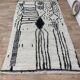Handmade wool Berber rug 240 X 140 CM