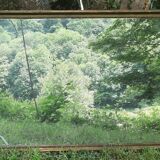 Antique mercury mirror. (Fireplace mirror)