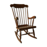 Vintage rocking-chair dark beech wood