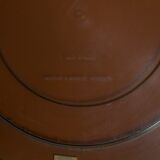 Mirror round cap 70s in smoked amber plexi