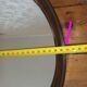 Round mirror syla 40 cm vintage old smoked plexiglass
