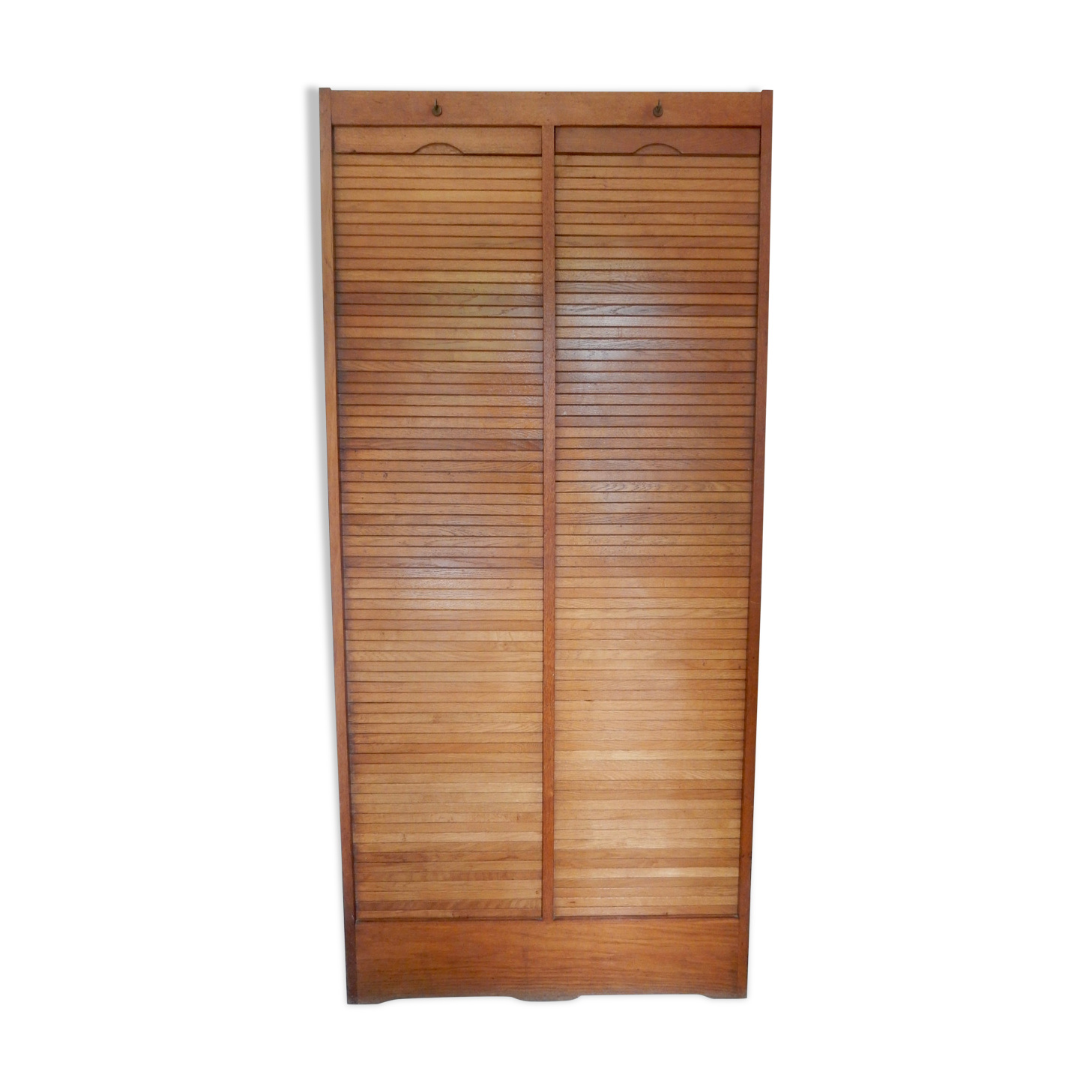 Double wooden curtain binder