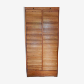 Double wooden curtain binder