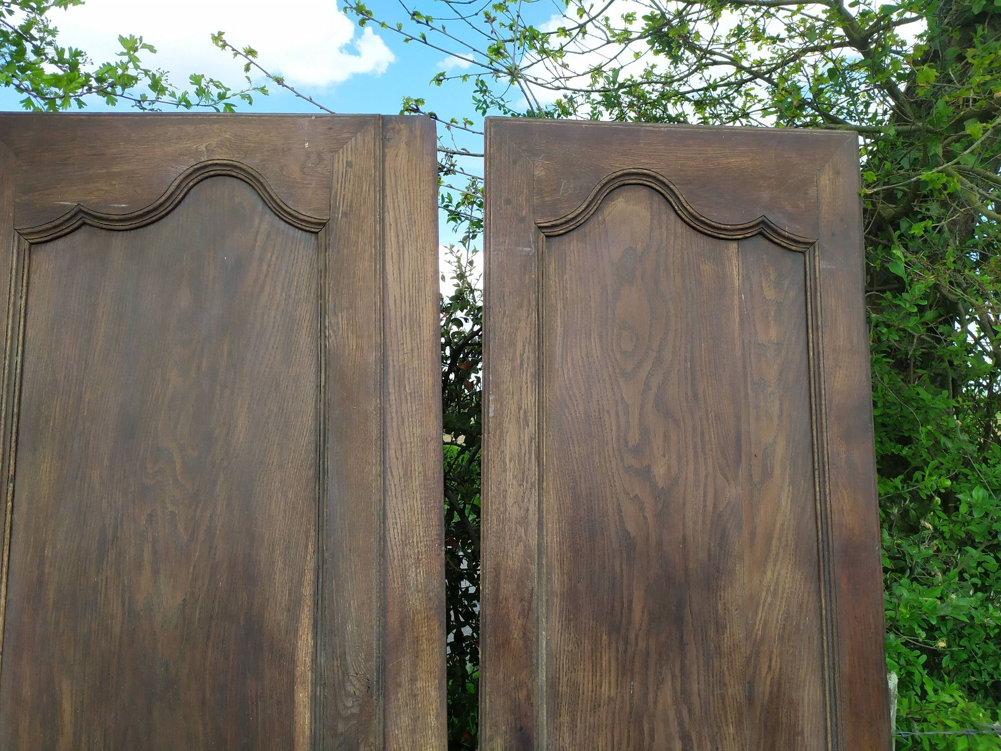 Portes d'armoire en chêne