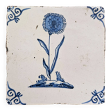 Carreau XVIIeme siecle faïence de Delft