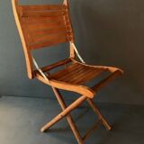Small old folding wooden chair, 1940