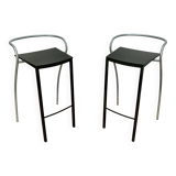 Pair of designer bar/kitchen stools "Rio", PASCAL MOURGUE for ARTELANO