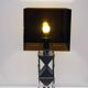 Lamp in smoked plexiglass and satin steel, 1970
