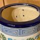 Enamelled ceramic umbrella stand