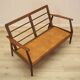 Danish oak sofa with leather upholstery, 1960s