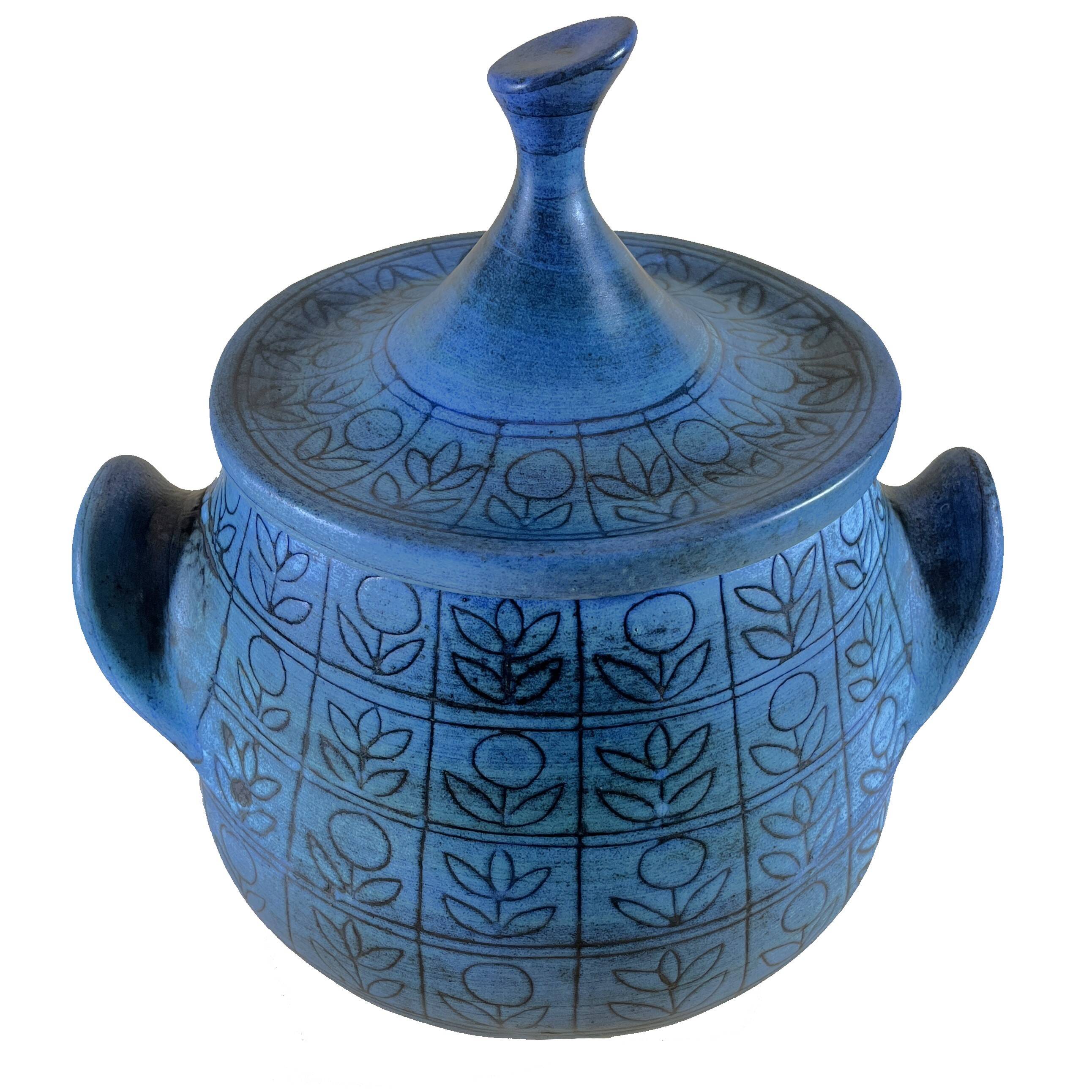 Jean de Lespinasse - Large Blue Container/Tureen - 1950s/1960s