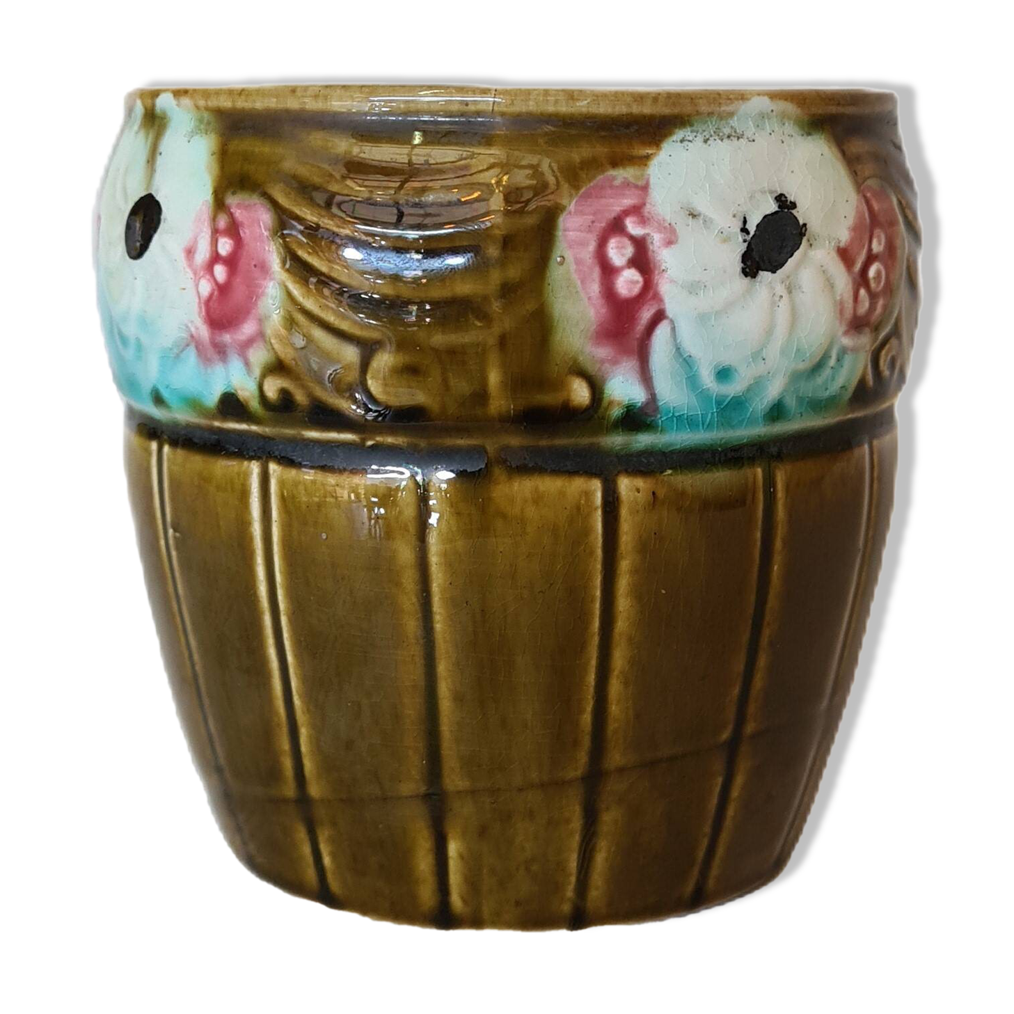 French Art Nouveau Flower Pot Orchies, 1920s