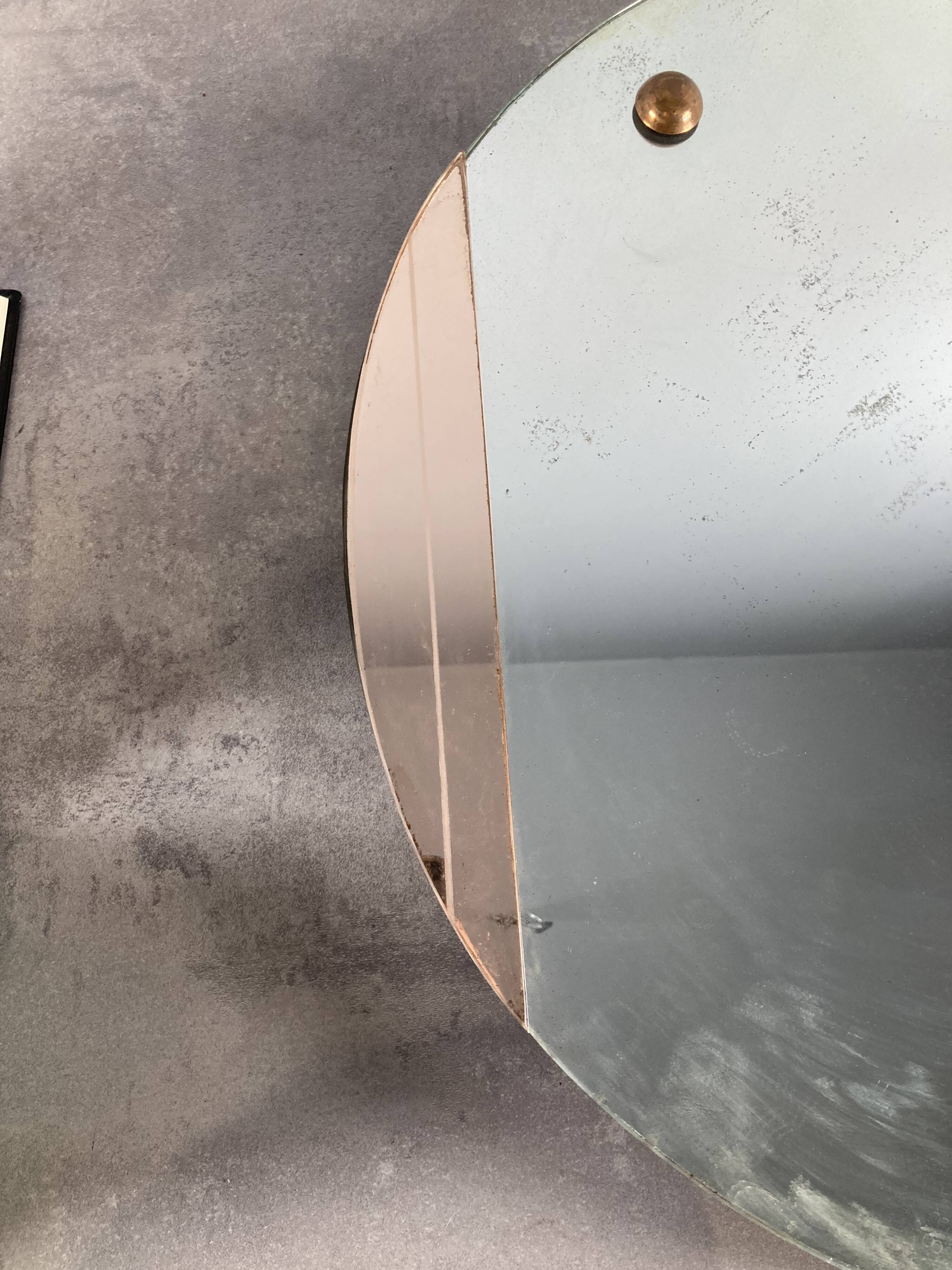 Round mirror art deco circa 1940