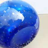 Blue bubble vase.