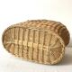 Vintage woven rattan basket from the 50s-60s