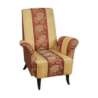 Fauteuil italien en tissu à fleurs