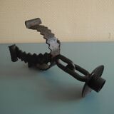 brutalist chandelier vintage decor brutalist candlestick