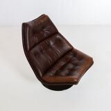 Leather F511 Lounge Chair by Geoffrey Harcourt for Artifort 1960s