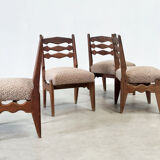 Set of four dining chairs by Guillerme & Chambron