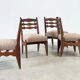 Set of four dining chairs by Guillerme & Chambron