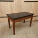 Table basse de ferme vintage - rénover plateau peint noir mat