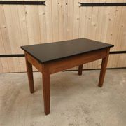 Vintage farmhouse coffee table - renovate the top painted in matte black.