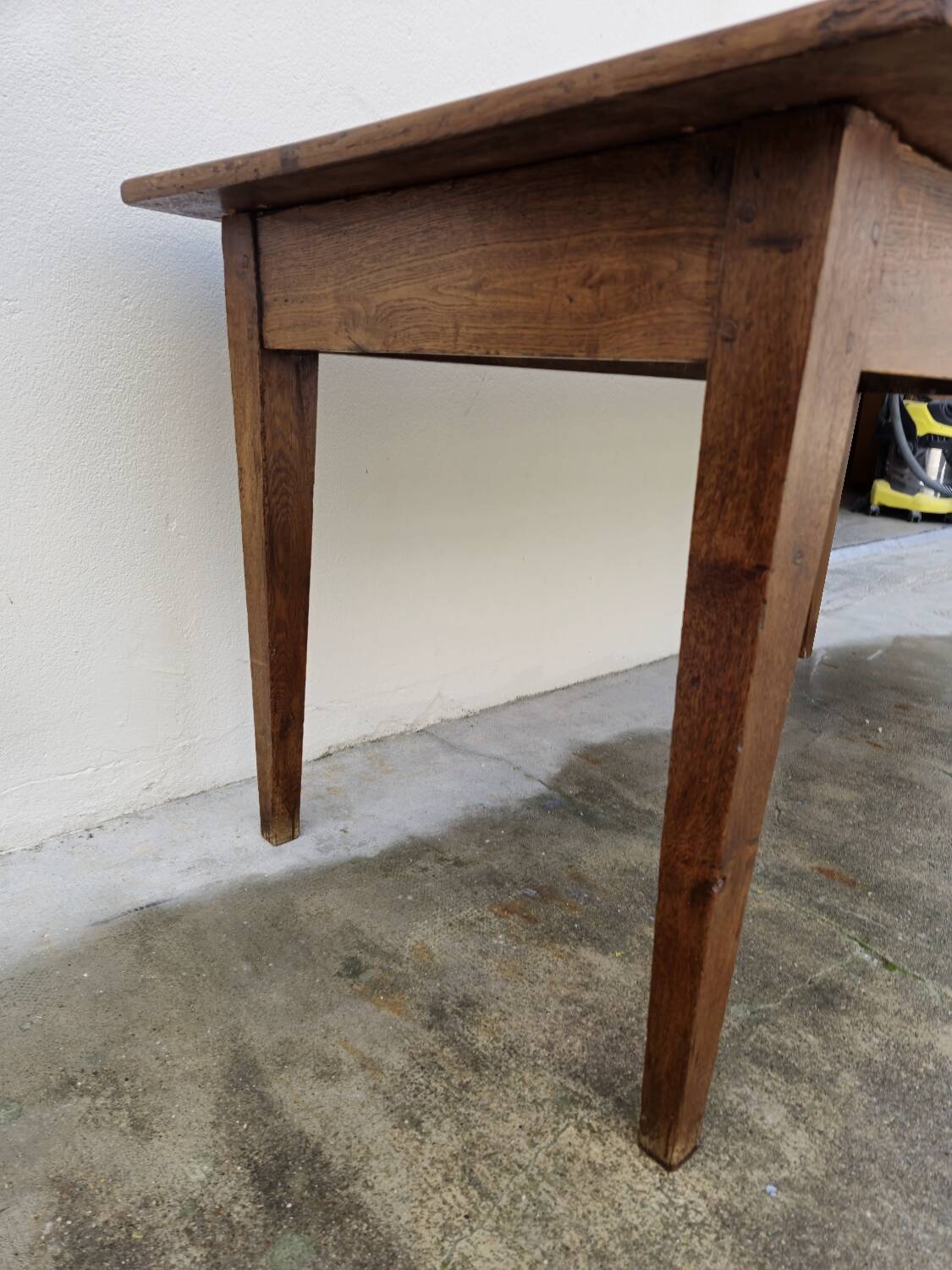 Antique rustic farmhouse table made in the 1900s - 1.54m