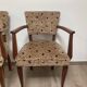 Paire de fauteuils bridge en teck circa 1970 vintage