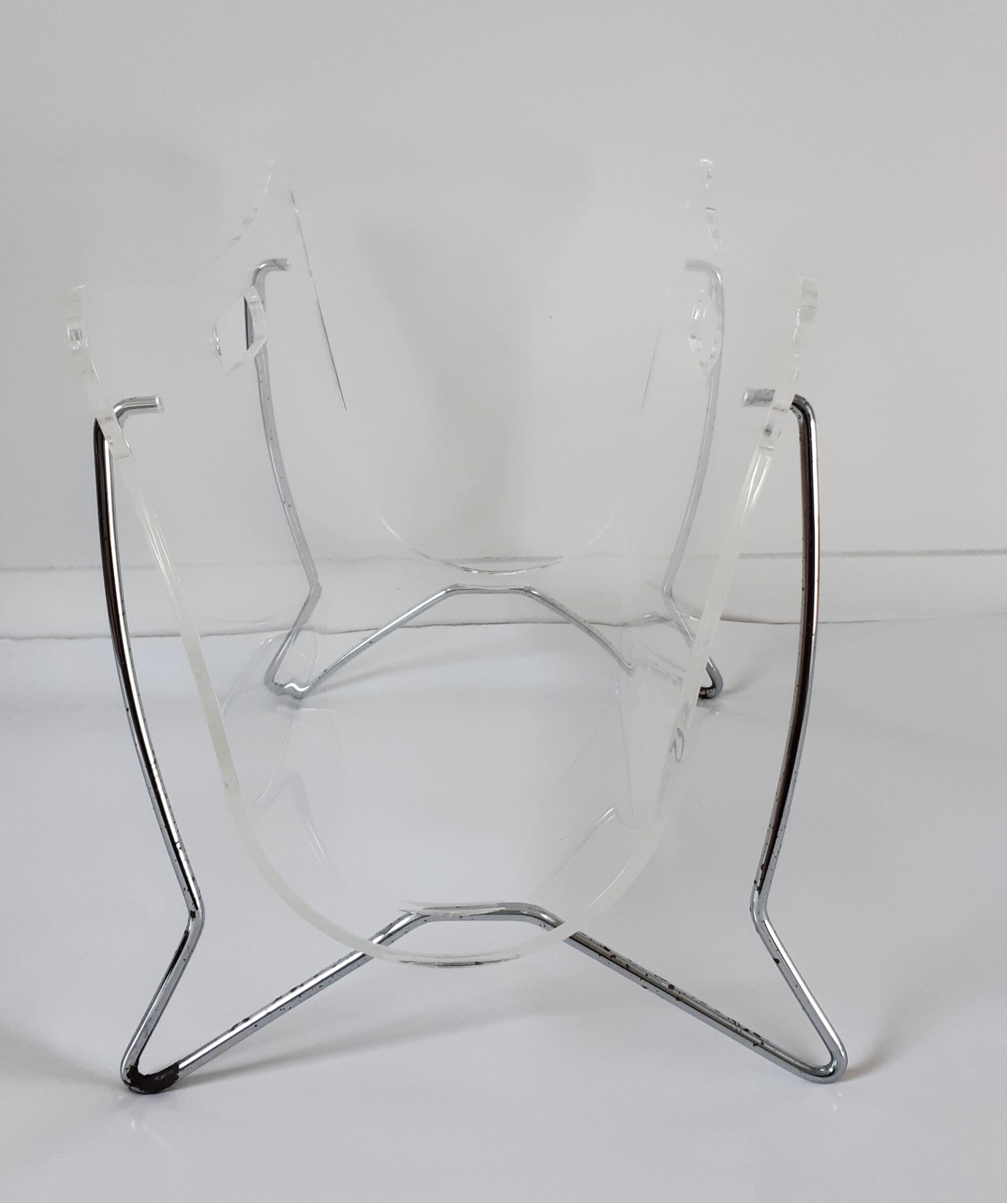 Porte revues en plexiglas années 80