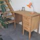 Bureau d'usine en bois annees 50