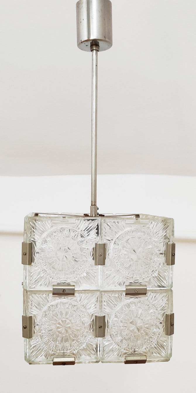 Czech Pendant Lamp by Kamenicky Senov for Kamenický Šenov, 1960s