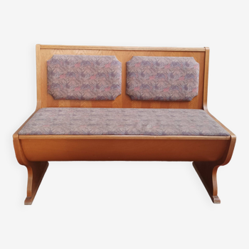 Vintage oak chest bench