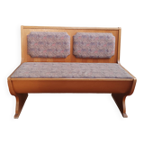 Vintage oak bench storage bench
